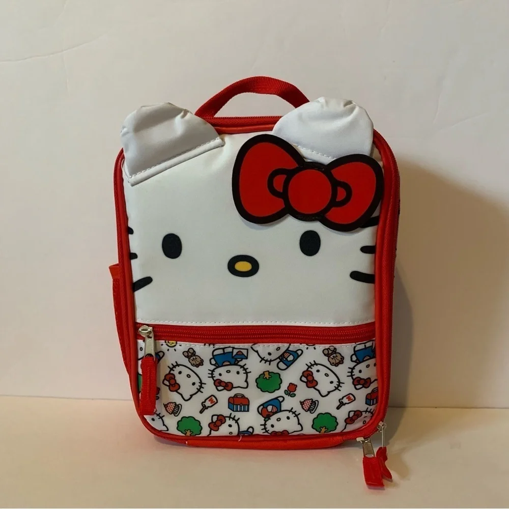 NWT. Hello Kitty Red and White Kids Lunchbox